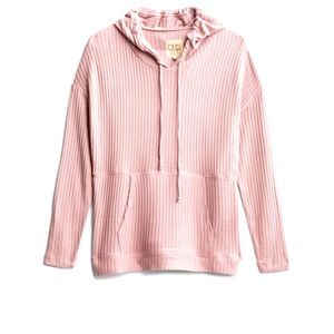 Chaser: Textured Hoodie Top